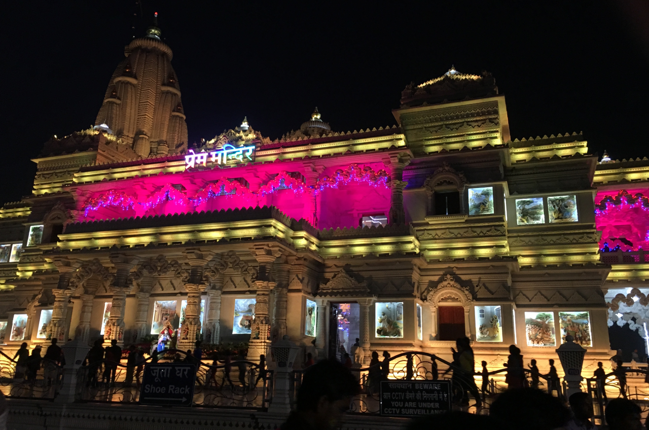 prem mandir, vrindavan temple